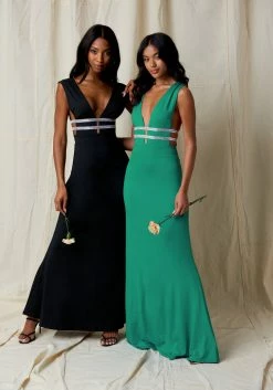 JUMP Illusion Cutout Sparkle Gown Bridal