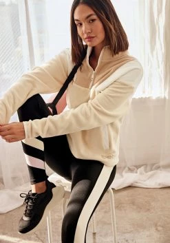 ONE STEP UP BOL Bebe Logo Fleece Color Block Pullover